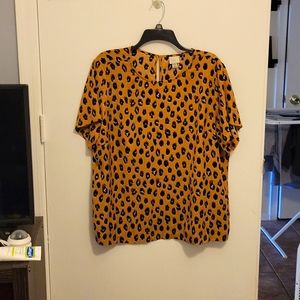 A New Day Leopard print XXL blouse